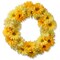 19" Garden Accents Yellow Cosmos Wreath